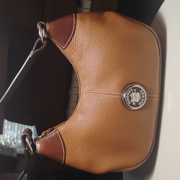 Dooney & Bourke Handbags - Dooney & Bourke Tan and Brown Hobo Bag